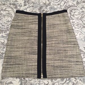 Grey and gold Ann Taylor skirt